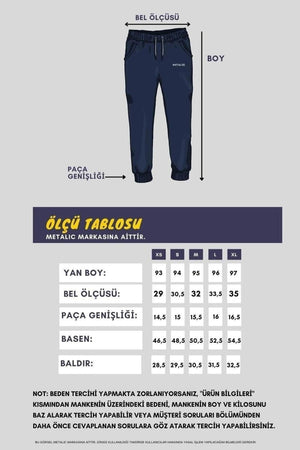 2'li Kadın Lacivert Klasik Cepli Eşofman Altı - MMETALIC