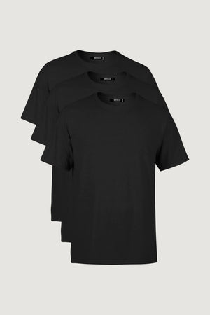 Erkek Çok Renkli T-Shirt Regular Fit Rahat Kesim Bisiklet Yaka 3'lü Basic Tişört Paketi - MMETALIC