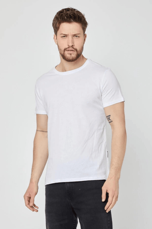 Erkek Çok Renkli T-Shirt Regular Fit Rahat Kesim Bisiklet Yaka 3'lü Basic Tişört Paketi - MMETALIC