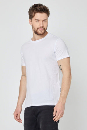 Erkek Çok Renkli T-Shirt Regular Fit Rahat Kesim Bisiklet Yaka 3'lü Basic Tişört Paketi - MMETALIC