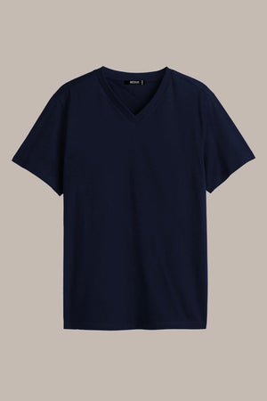 Erkek Çok Renkli T-Shirt Regular Fit Rahat Kesim V Yaka 5'li Basic Tişört Paketi - MMETALIC