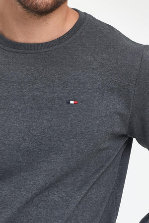 Erkek Kapüşonlu Cepli Regular Fit Sweatshirt - MMETALIC