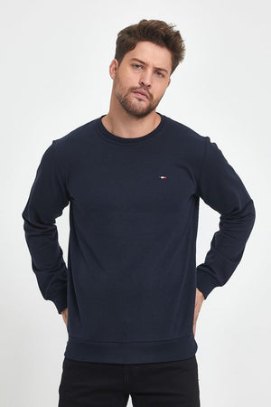 Erkek Kapüşonlu Cepli Regular Fit Sweatshirt - MMETALIC