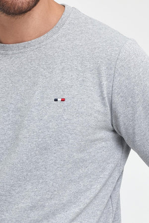 Erkek Kapüşonlu Cepli Regular Fit Sweatshirt - MMETALIC