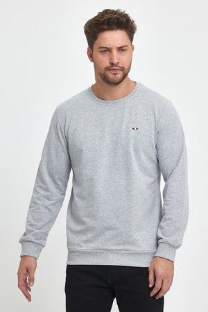 Erkek Kapüşonlu Cepli Regular Fit Sweatshirt - MMETALIC