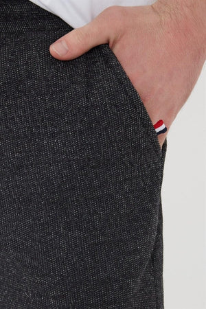 Erkek Siyah Içi Polarlı Slim Fit Paça Lastikli Jogger Eşofman Altı MTLCO - 42 - MMETALIC
