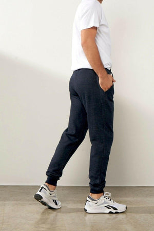 Erkek Siyah Içi Polarlı Slim Fit Paça Lastikli Jogger Eşofman Altı MTLCO - 42 - MMETALIC