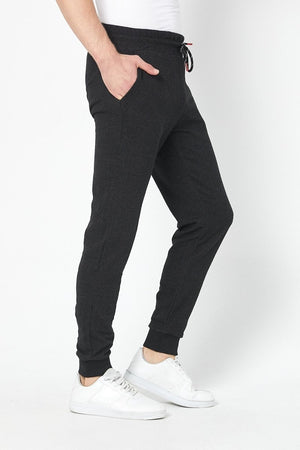 Erkek Siyah Slim Fit Mevsimlik Eşofman Altı MTLC8442 - MMETALIC