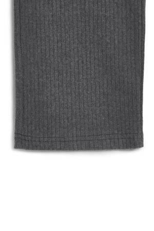 Füme Geniş Paça Beli Lastikli Kışlık Çocuk Eşofman Altı - MMETALIC