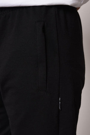 METALIC Erkek Lacivert Düz Paça Cep Fermuar Detaylı Rahat Kesim Eşofman Altı MTLC046 - MMETALIC