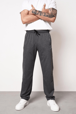 METALIC Erkek Lacivert Düz Paça Cep Fermuar Detaylı Rahat Kesim Eşofman Altı MTLC046 - MMETALIC