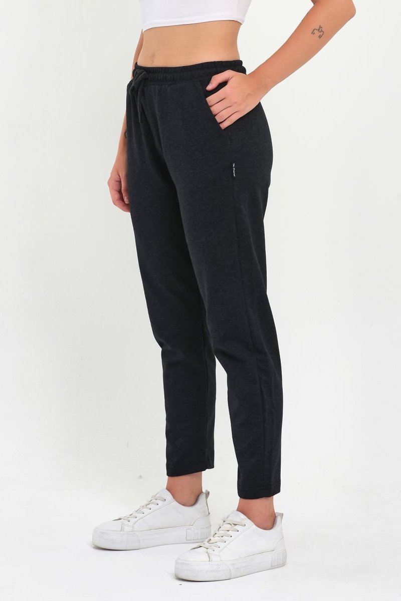 3'lü Kadın Lacivert Klasik Cepli Eşofman Altı - MMETALIC