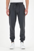 Antrasit Erkek Eşofman Altı Etiketli Arka ve Yan Cepli Regular Fit - MMETALIC