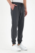 Antrasit Erkek Eşofman Altı Etiketli Arka ve Yan Cepli Regular Fit - MMETALIC