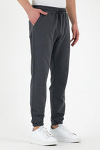 Antrasit Erkek Eşofman Altı Etiketli Arka ve Yan Cepli Regular Fit Lastik Paça - MMETALIC