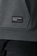 Antrasit Erkek Kapüşonlu Kanguru Cepli Sweatshirt - MMETALIC