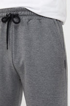 Antrasit Relaxed Fit Bisiklet Yaka Sweatshirt Düz Paça Erkek Eşofman Takımı - MMETALIC