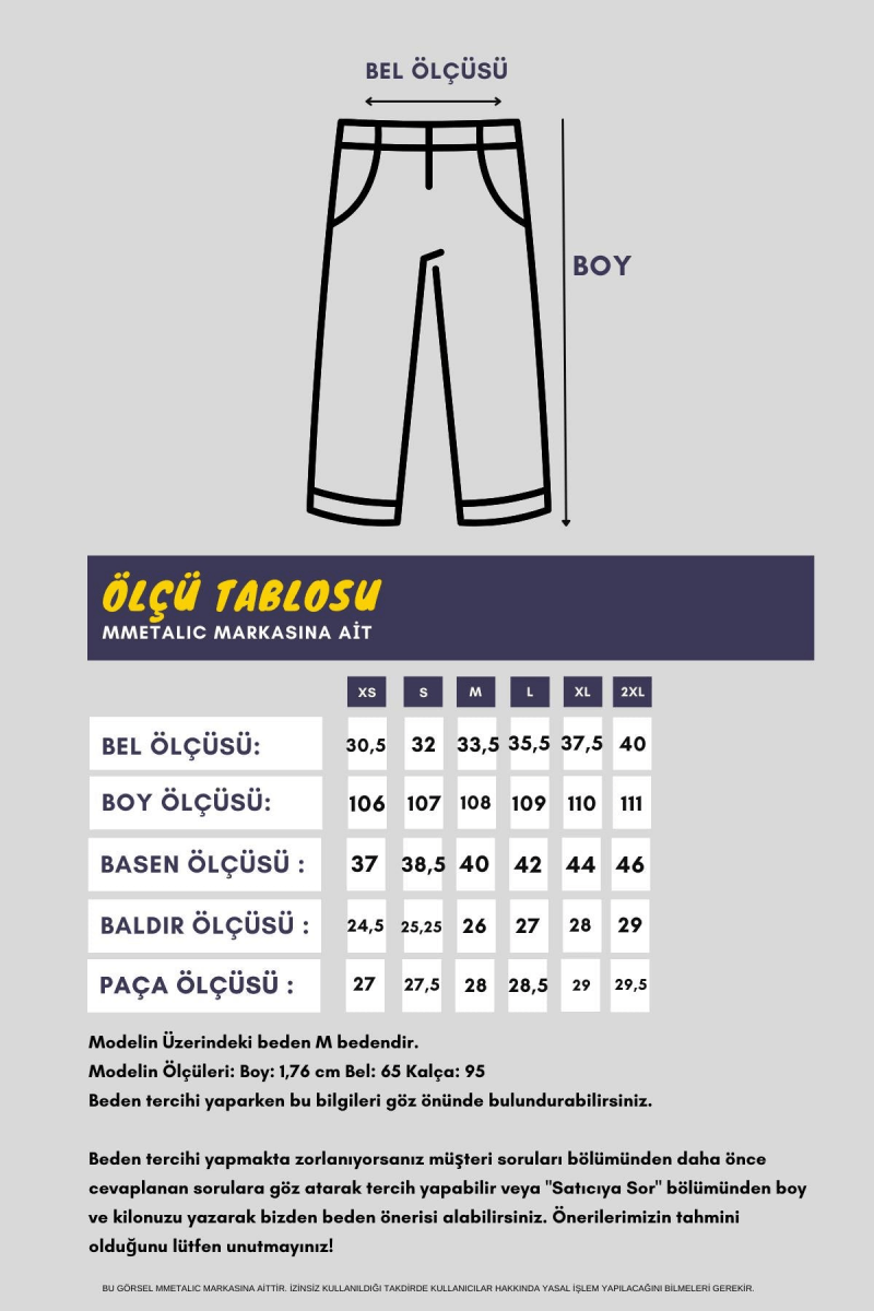 Bej Fitilli Geniş Paça Kaşkorse Yüksek Bel Cepli Kadın Eşofman Altı - MMETALIC