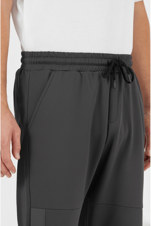 Erkek Antrasit Standart Fit Normal Kesim Paça Ribanalı Cepli Rahat Jogger Eşofman Altı MTLCE101 - MMETALIC