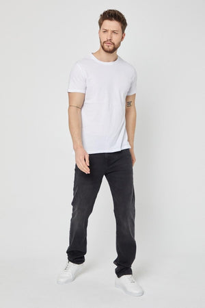 Erkek Çok Renkli T-Shirt Regular Fit Rahat Kesim Bisiklet Yaka Basic Tişört - MMETALIC