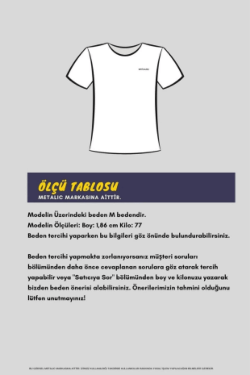 Erkek Çok Renkli T-Shirt Regular Fit Rahat Kesim Bisiklet Yaka Basic Tişört - MMETALIC