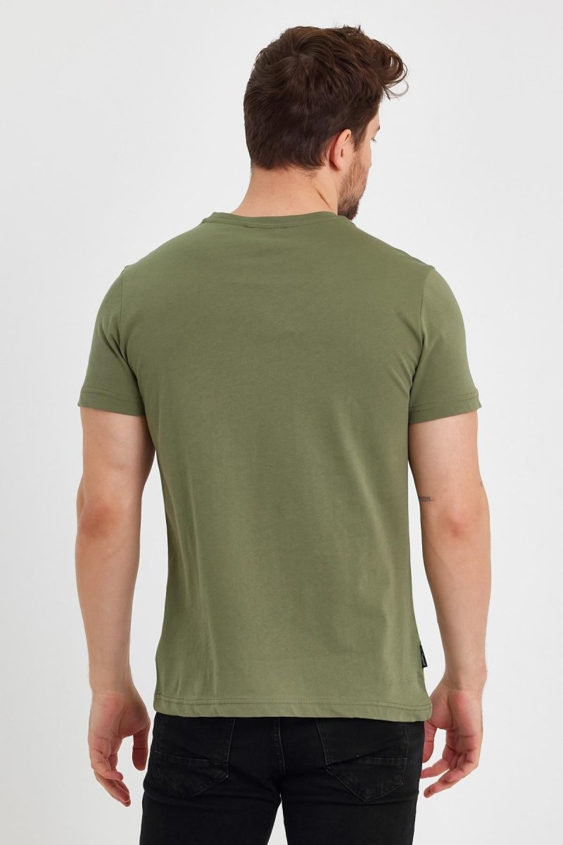 Erkek Çok Renkli T-Shirt Regular Fit Rahat Kesim Bisiklet Yaka Basic Tişört - MMETALIC