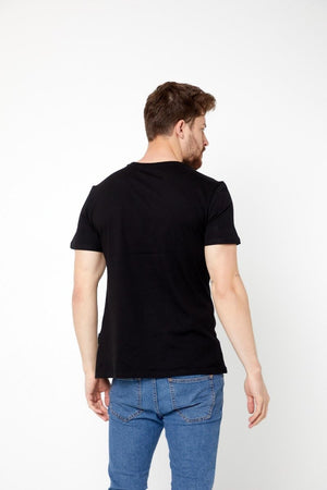 Erkek Çok Renkli T-Shirt Regular Fit Rahat Kesim Bisiklet Yaka Basic Tişört - MMETALIC