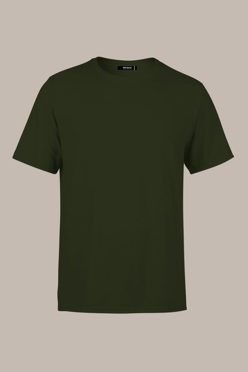 Erkek Çok Renkli T-Shirt Regular Fit Rahat Kesim Bisiklet Yaka Basic Tişört - MMETALIC