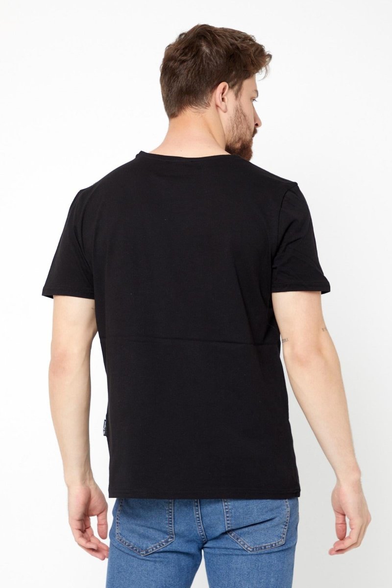 Erkek Çok Renkli T-Shirt Regular Fit Rahat Kesim V Yaka 5'li Basic Tişört Paketi - MMETALIC