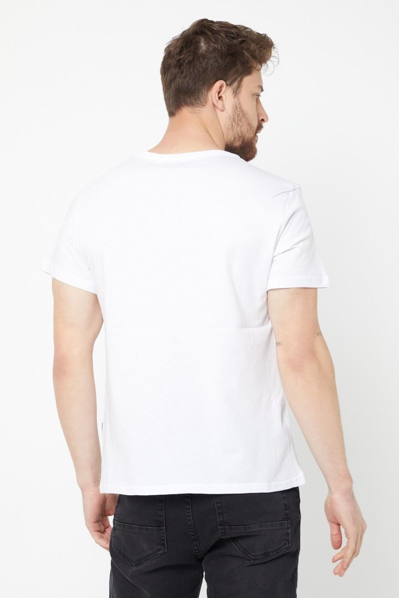 Erkek Çok Renkli T-Shirt Regular Fit Rahat Kesim V Yaka 5'li Basic Tişört Paketi - MMETALIC