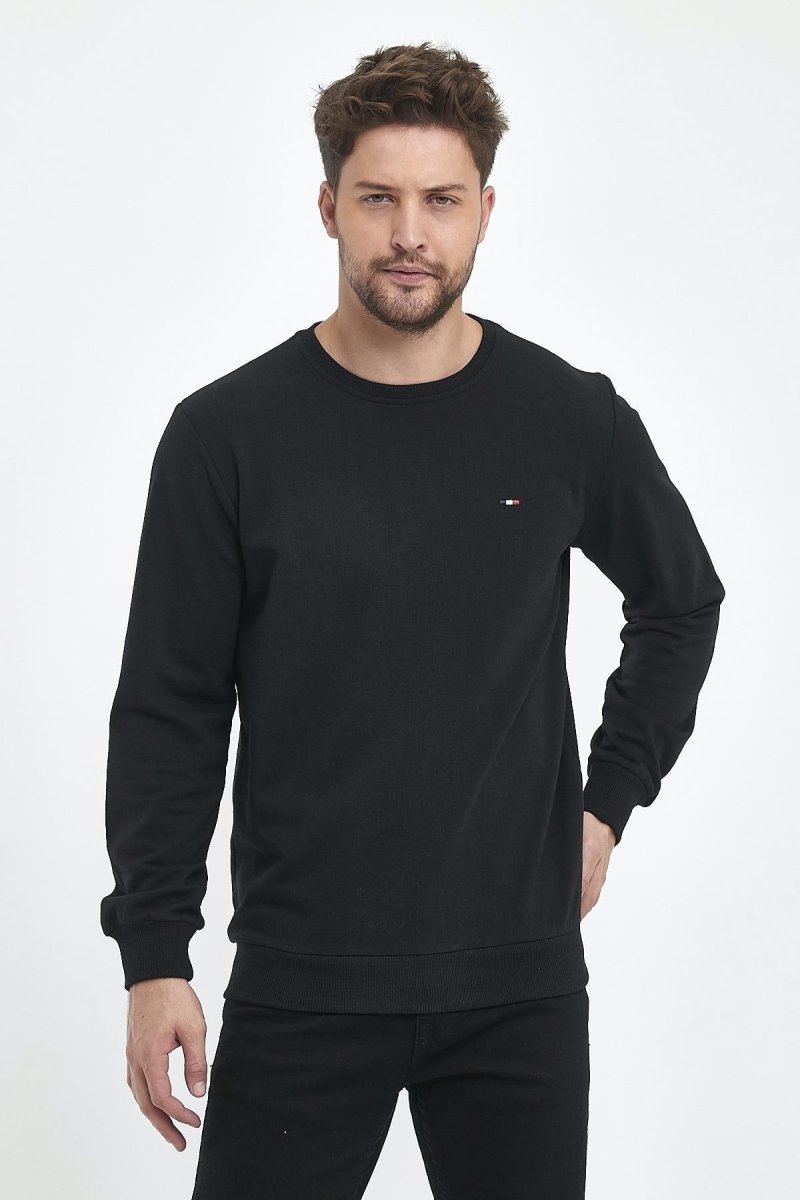 Erkek Kapüşonlu Cepli Regular Fit Sweatshirt - MMETALIC