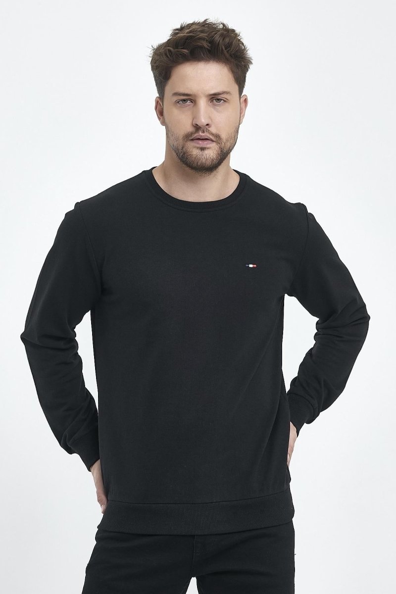 Erkek Kapüşonlu Cepli Regular Fit Sweatshirt - MMETALIC