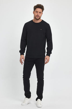 Erkek Kapüşonlu Cepli Regular Fit Sweatshirt - MMETALIC