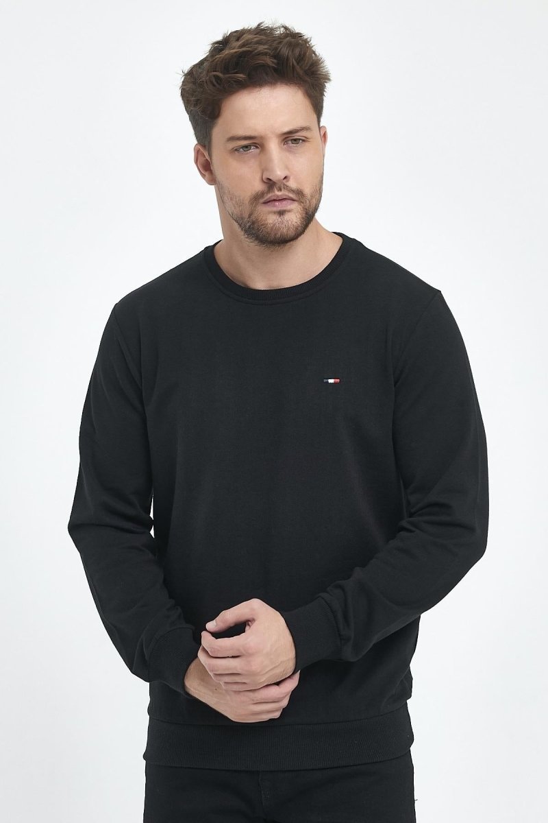 Erkek Kapüşonlu Cepli Regular Fit Sweatshirt - MMETALIC