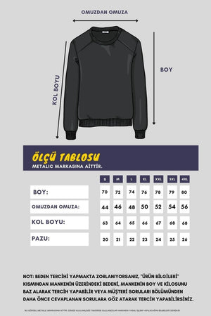 Erkek Lacivert Basic Bisiklet Yaka Sweatshirt - MMETALIC