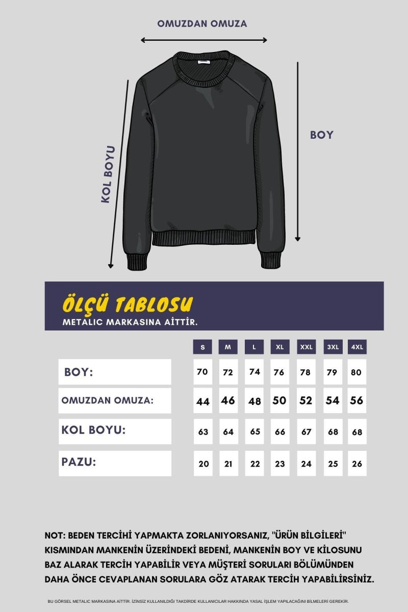 Erkek Lacivert Basic Bisiklet Yaka Sweatshirt - MMETALIC