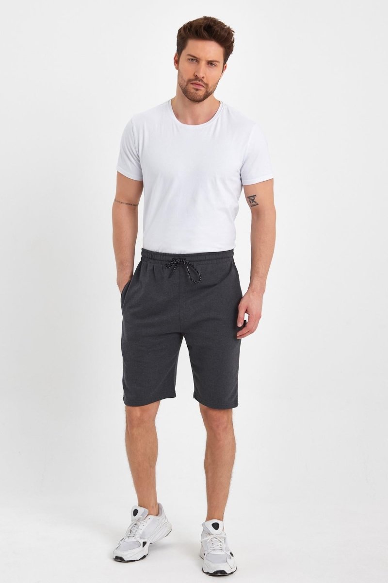 Erkek Regular Fit Yanları Cepli Rahat Kesim Şort - MMETALIC