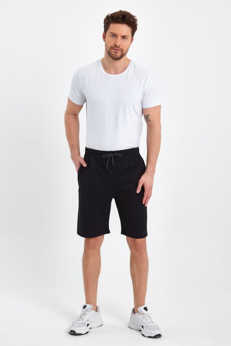 Erkek Regular Fit Yanları Cepli Rahat Kesim Şort - MMETALIC