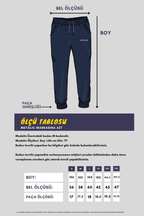 Erkek Siyah - Antrasit Standart Fit Normal Kesim Paça Ribanalı Cepli Rahat Jogger 2'li Eşofman Altı MTLCE101 - 2 - MMETALIC