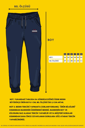 Erkek Siyah Içi Polarlı Slim Fit Paça Lastikli Jogger Eşofman Altı MTLCO - 42 - MMETALIC