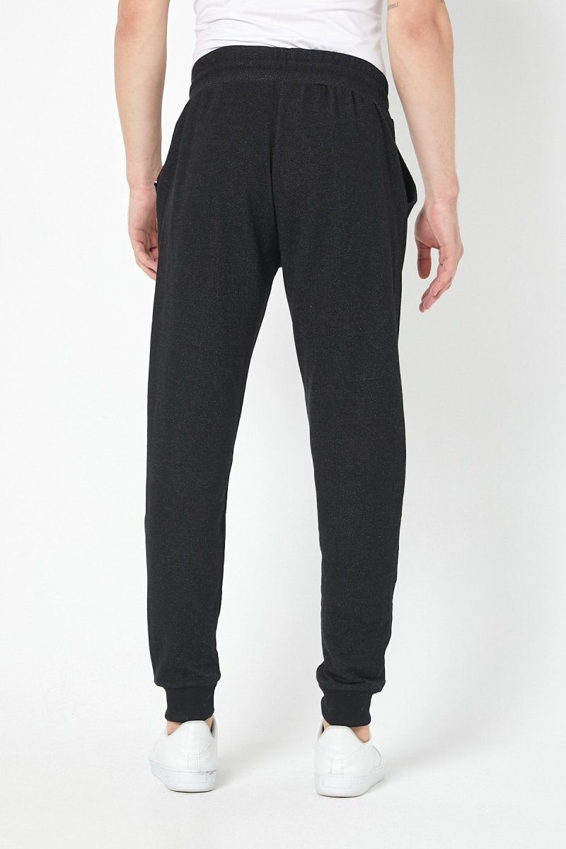 Erkek Siyah Slim Fit Mevsimlik Eşofman Altı MTLC8442 - MMETALIC