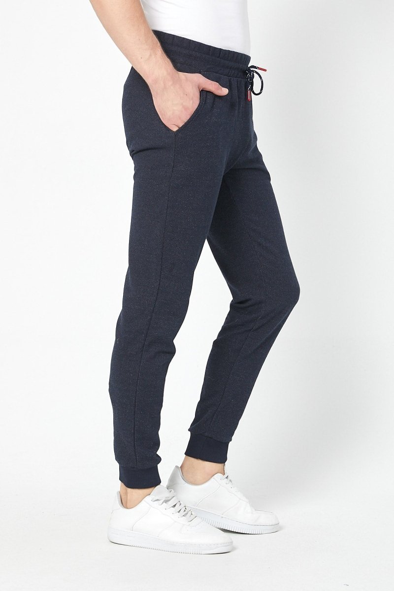 Erkek Siyah Slim Fit Mevsimlik Eşofman Altı MTLC8442 - MMETALIC
