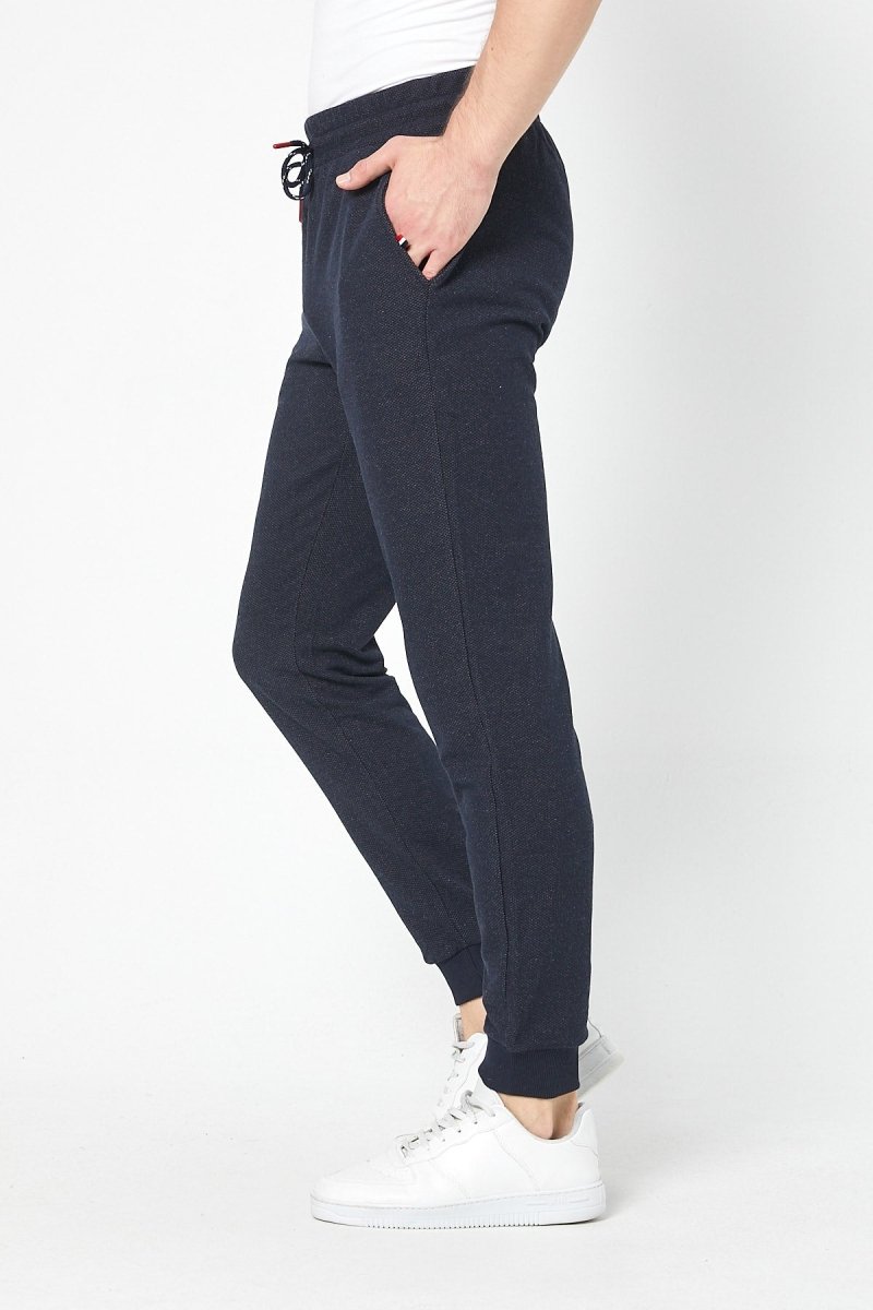 Erkek Siyah Slim Fit Mevsimlik Eşofman Altı MTLC8442 - MMETALIC