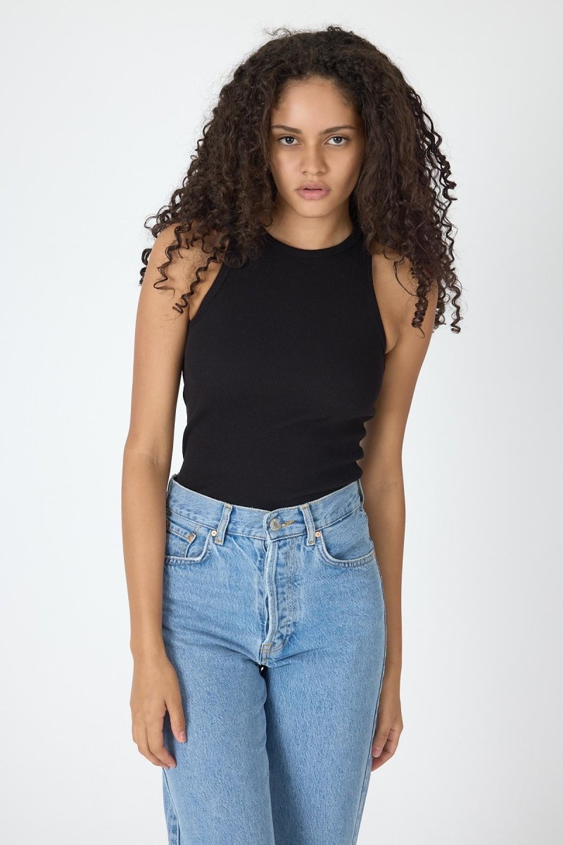 Fitilli Regular Fit Normal Kalıp Siyah - Beyaz - Gri - Lacivert Bisiklet Yaka Sıfır Kol Pamuklu 4'lü Kadın Atlet - MMETALIC