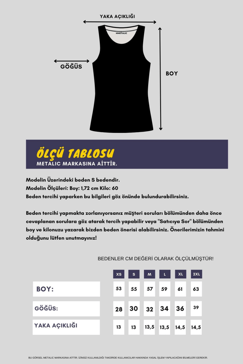 Fitilli Regular Fit Normal Kalıp Siyah Bisiklet Yaka Sıfır Kol Pamuklu Kadın Atlet MTLCB112 - MMETALIC