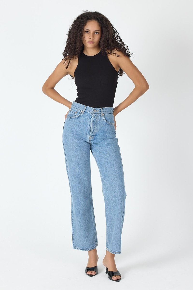 Fitilli Regular Fit Normal Kalıp Siyah Bisiklet Yaka Sıfır Kol Pamuklu Kadın Atlet MTLCB112 - MMETALIC