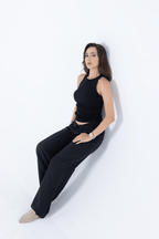 Fitilli Regular Fit Normal Kalıp Siyah - Gri - Beyaz Bisiklet Yaka Sıfır Kol Pamuklu 3'lü Kadın Atlet - MMETALIC