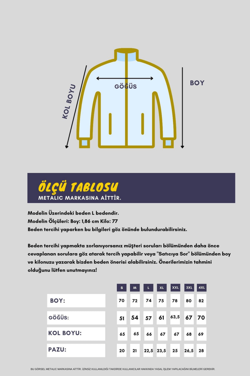 İçi Pamuklu Fermuarlı Dik Yan Cepli Erkek Antrasit Hırka - MMETALIC