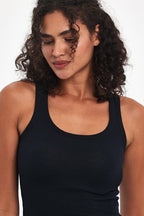 Kadın Siyah - Beyaz - Gri - Lacivert Fitilli Görünümlü Askılı Kalın 4'lü Basic Atlet MTLCB92 - 4 - MMETALIC