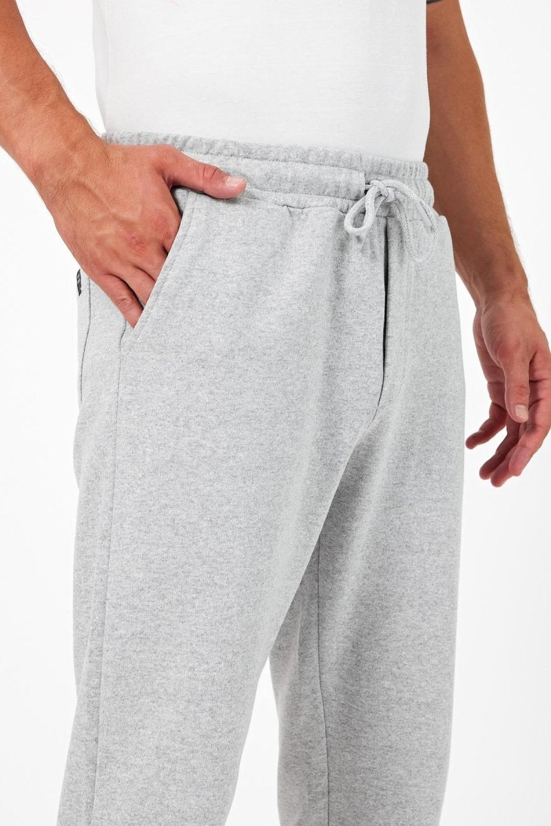 Kalın Gri Erkek Eşofman Altı Jogger Arka Cepli Paça Lastikli Regular Fit Şardonsuz - MMETALIC